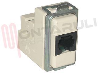 Immagine di PRESA TELEFONICA ISDN A 2 COPPIE PLUG 4/4 SERIE MAGIC
