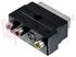 Immagine di ADATTATORE SCART 21 POLI+SWITCH IN-OUT /S-VHS /3 RCA FEMM.