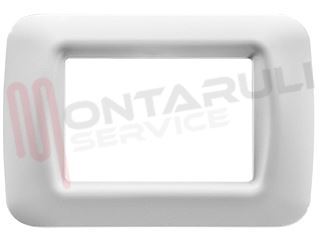 Immagine di PLACCA 3 POSTI BIANCO SERIE TOP SYSTEM