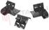 Immagine di BLOCCHETTO SUPPORTO COPERCHIO KIT SX+DX+CENTRALE NERO