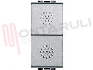 Immagine di PULSANTE DOPPIO 1P 16A GRIGIO SERIE LIGHT TECH