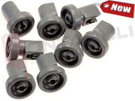 Visualizza i dettagli per KIT RUOTE CESTO CON SUPP. CF.8PZ. Immagine di KIT RUOTE CESTO CON SUPP. CF.8PZ.