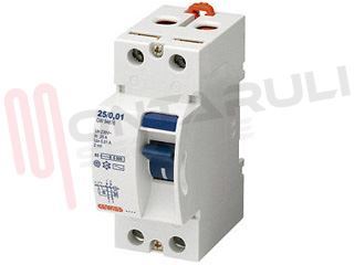 Immagine di INTERRUTTORE DIFFERENZIALE PURO 2P 25A IST. 0,03A 2M -S.90