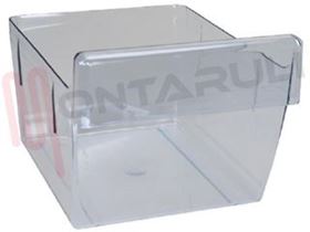 Visualizza i dettagli per CASSETTO VERDURA TRASPARENTE 230X305X163/205MM. Immagine di CASSETTO VERDURA TRASPARENTE 230X305X163/205MM.