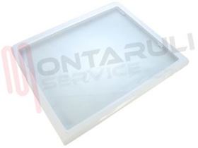 Visualizza i dettagli per RIPIANO IN VETRO COMPLETO 445X365MM. Immagine di RIPIANO IN VETRO COMPLETO 445X365MM.