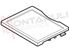 Immagine di CORNICE PER RIPIANO IN VETRO 615X410MM.