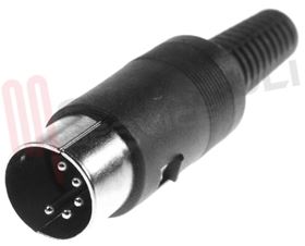 Visualizza i dettagli per SPINOTTO DIN 5 POLI 180 GRADI Immagine di SPINOTTO DIN 5 POLI 180 GRADI