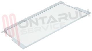 Immagine di RIPIANO IN VETRO CON BORDI IN PLASTICA BIANCO 495/500X320MM.