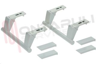 Immagine di MANIGLIA PORTA FRIGO BIANCA LIEBHERR L=205MM. KIT2PZ.