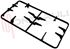 Immagine di GRIGLIA 2 FUOCHI GHISA 400X210MM. SINGER LIGMAR