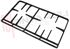 Immagine di GRIGLIA 2 FUOCHI GHISA 409X232MM. TRIPLEX