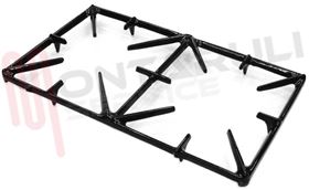 Visualizza i dettagli per GRIGLIA 2 FUOCHI GHISA 420X245MM. BECCHI Immagine di GRIGLIA 2 FUOCHI GHISA 420X245MM. BECCHI