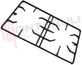 Visualizza i dettagli per GRIGLIA 2 FUOCHI GHISA 420X248MM. ELBA Immagine di GRIGLIA 2 FUOCHI GHISA 420X248MM. ELBA