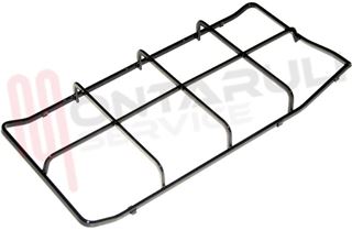 Immagine di GRIGLIA 2 FUOCHI PIATTINA 457X220X45MM. NERA DX