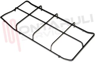 Immagine di GRIGLIA 2 FUOCHI PIATTINA 457X220MM. NERA SX