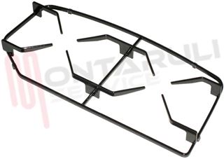Immagine di GRIGLIA 2 FUOCHI PIATTINA 440X218/145MM. SINISTRA NARDI
