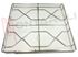Immagine di GRIGLIA 4 FUOCHI FILO 465X450MM. ONOFRI
