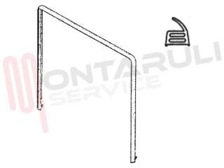 Immagine di GUARNIZIONE PORTA FORNO 3 LATI 400X350MM. 2G+2L GLEM GAS