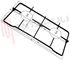 Immagine di GRIGLIA 2 FUOCHI PIATTINA 460X223MM. SMEG