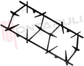 Visualizza i dettagli per GRIGLIA 2 FUOCHI GHISA 410X175MM. GRIGI SCURO LIGMAR Immagine di GRIGLIA 2 FUOCHI GHISA 410X175MM. GRIGI SCURO LIGMAR