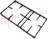 Immagine di GRIGLIA 2 FUOCHI GHISA 410X243MM. MAGIC CHEF