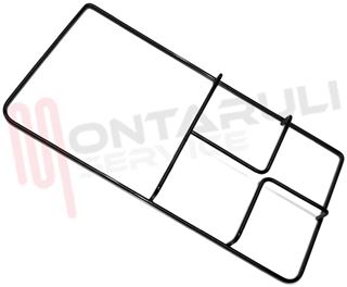 Immagine di GRIGLIA 1 FUOCO+PIASTRA PIATTINA 460X223MM. SMEG