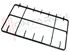 Immagine di GRIGLIA 2 FUOCHI PIATTINA 457X255MM. NERA REX