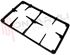 Immagine di GRIGLIA 2 FUOCHI GHISA 410X255MM. ZOPPAS