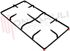 Immagine di GRIGLIA 2 FUOCHI PIATTINA 432X225MM. LOFRA
