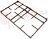 Immagine di GRIGLIA 2 FUOCHI GHISA 430X270MM. SALVARANI MARRONE