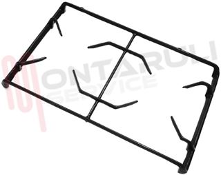 Immagine di GRIGLIA 2 FUOCHI GHISA 457X278MM. GRIGIA ARISTON