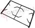 Immagine di GRIGLIA 2 FUOCHI GHISA 457X278MM. GRIGIA ARISTON