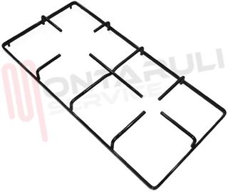 Immagine di GRIGLIA 2 FUOCHI PIATTINA 457X225MM. LATO SX NERA ZANUSSI