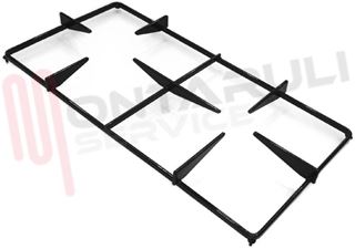 Immagine di GRIGLIA 2 FUOCHI PIATTINA 499X249MM. MARRONE LOFRA