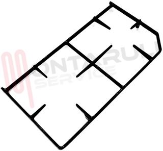 Immagine di GRIGLIA 2 FUOCHI GHISA 442X235MM. NERA FARGAS