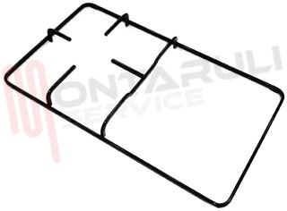 Immagine di GRIGLIA 1 FUOCO + PIASTRA PIATTINA 450X265MM. SAMET