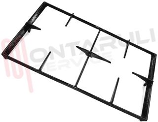 Immagine di GRIGLIA 2 FUOCHI GHISA 450X275MM. REX NAONIS