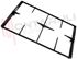 Immagine di GRIGLIA 2 FUOCHI GHISA 450X275MM. REX NAONIS