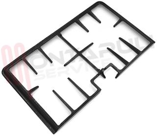 Immagine di GRIGLIA 2 FUOCHI GHISA 485X280MM. NERA SOVRANA