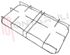 Immagine di GRIGLIA 2 FUOCHI FILO 447X248MM. H.40MM. CROMATA JOLLY INOX