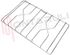 Immagine di GRIGLIA 2 FUOCHI FILO 452X279MM. INOX ZANUSSI