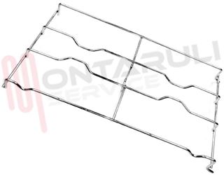Immagine di GRIGLIA 2 FUOCHI FILO 423X247MM. CROMATA IGNIS
