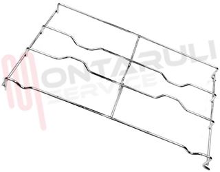 Immagine di GRIGLIA 2 FUOCHI FILO 423X247MM. CROMATA IGNIS
