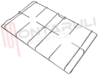 Immagine di GRIGLIA 2 FUOCHI FILO 454X278MM. H.21MM. KIT 2PZ. ZANUSSI