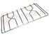Immagine di GRIGLIA 2 FUOCHI FILO 453X278MM. INOX DX ZANUSSI