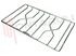 Immagine di GRIGLIA 2 FUOCHI FILO 453X278MM. INOX DX ZANUSSI