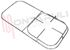 Immagine di GRIGLIA 1 FUOCO + PIASTRA FILO 460X230MM. CROMATA SMALVIC