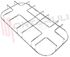 Immagine di GRIGLIA 2 FUOCHI FILO 454X237MM. CROMATA STIL DOMUS STARGAS