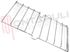 Immagine di GRIGLIA 2 FUOCHI FILO 475X259MM. CROMATA ZANUSSI