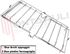 Immagine di GRIGLIA 2 FUOCHI FILO 475X259MM. CROMATA ZANUSSI